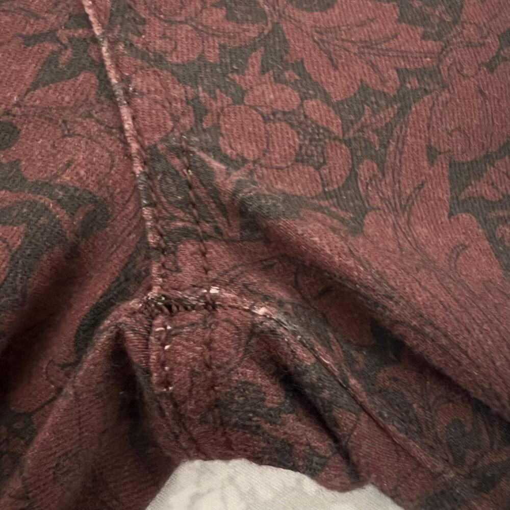 Paige High Rise Lou Lou Flare Jean In Cherrywood Paisley Multi Size 29 - Picture 15 of 16